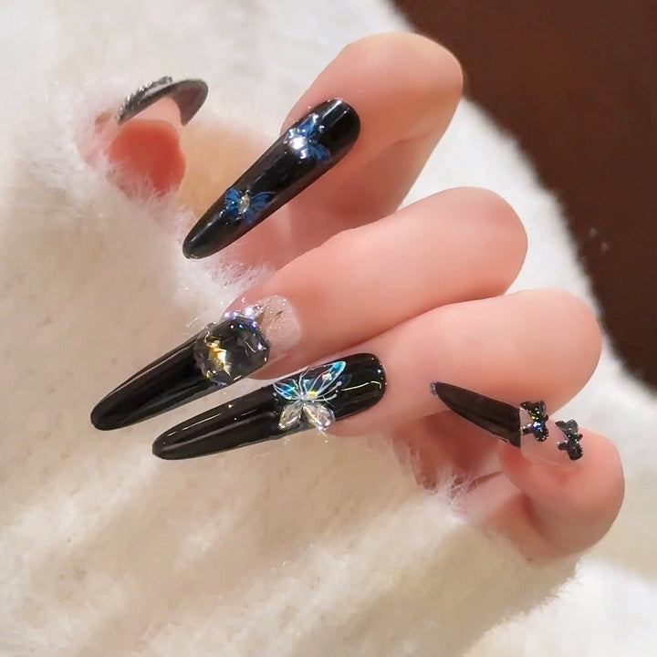Artistic Long-Lasting Press-On Nail Extensions Kalsten