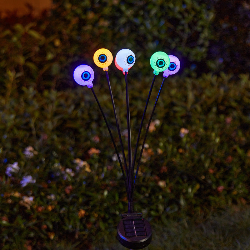 Creepy garden lights with eye motif Kalsten