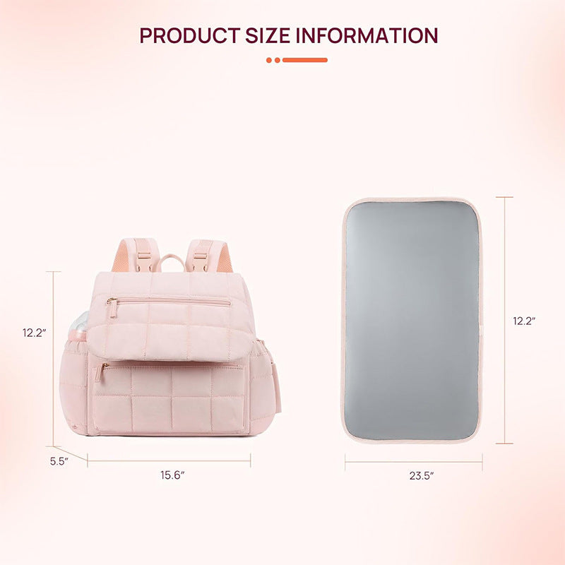 Multifunctional diaper bag with insulated compartment and practical outer pockets Kalsten