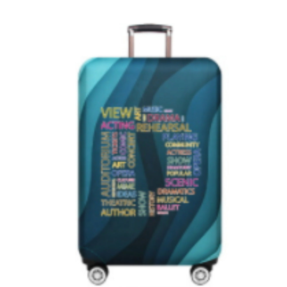 Unisex Hard Shell Suitcase with Creative Cultural Design Kalsten