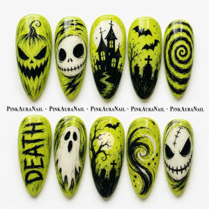 Creative Halloween Nail Art Set with Creepy Designs Kalsten