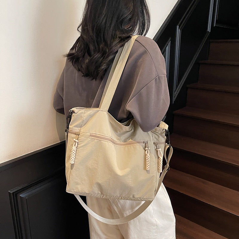 Multi-Pocket Travel Shoulder Tote