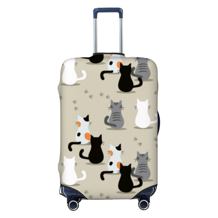 Women Hard Shell Suitcase with Trendy Surf and Palm Design Kalsten