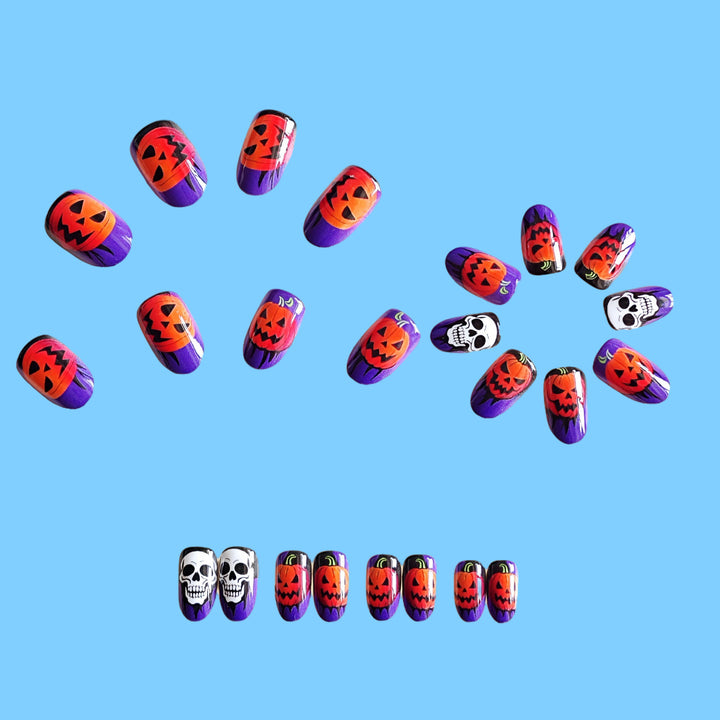 Acrylic nail set with Halloween motif Kalsten