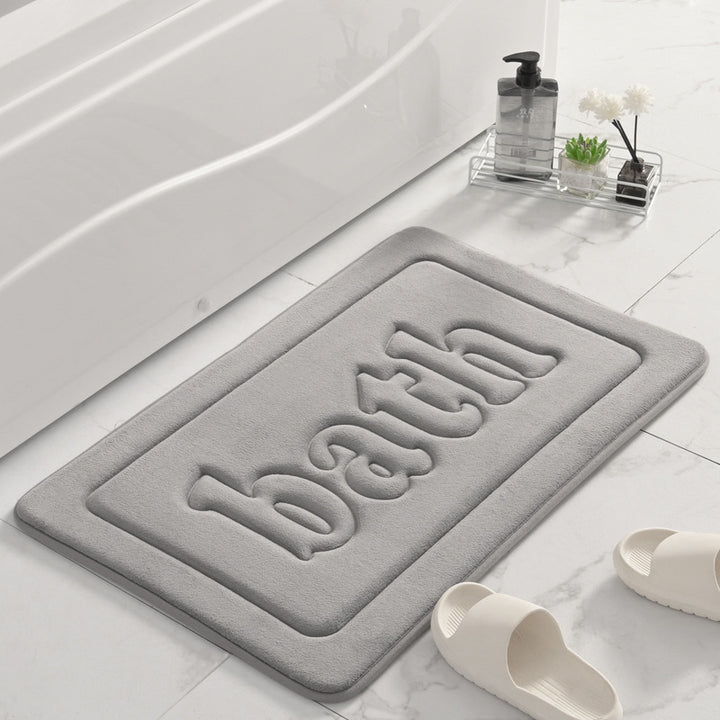 Plush Textured Bath Mat