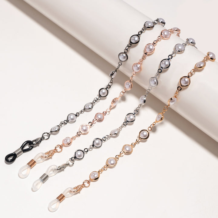 Elegant Pearl-Embellished Glasses Chain Kalsten