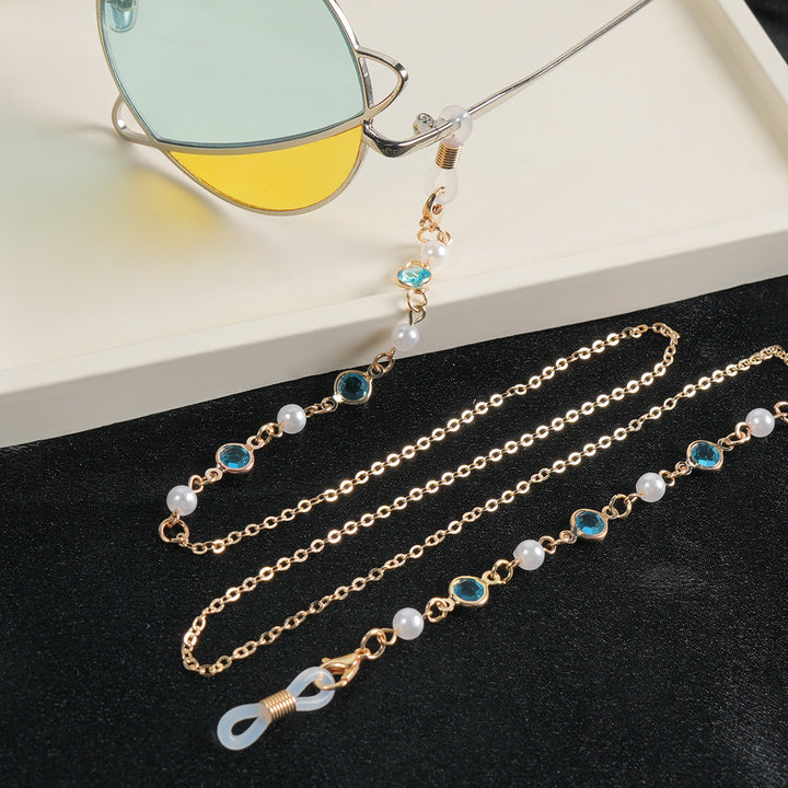 Elegant Gemstone Eyewear Chain Kalsten