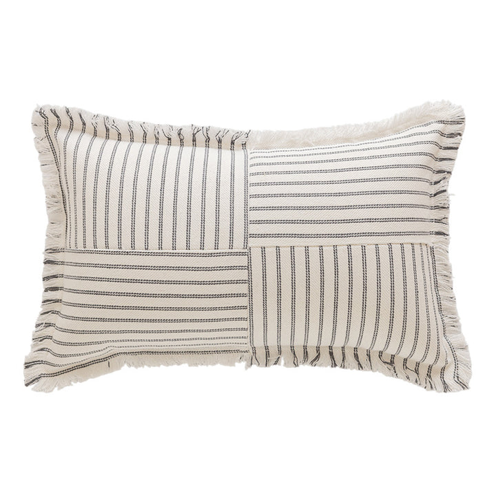 Textured Stripe Decorative Throw Pillow