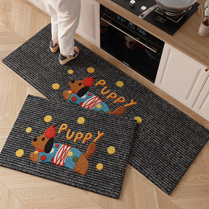 Cartoon-Themed Anti-Fatigue Kitchen Mat