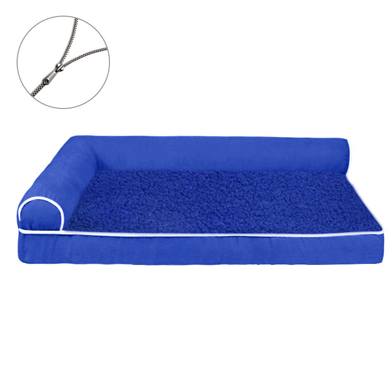 Bolstered Plush  Lounge Bed  Dog Bed