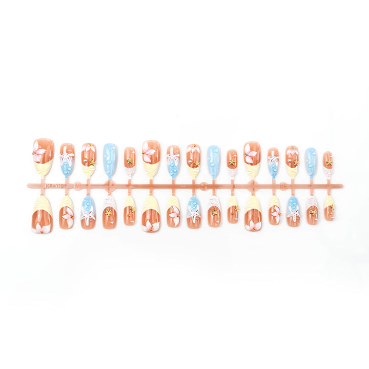 Artistic Underwater-Inspired Press-On Nail Art Kalsten