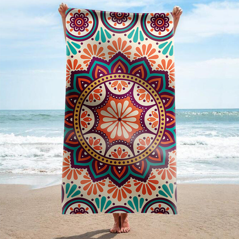 Beach towel with artistic mandala design Kalsten