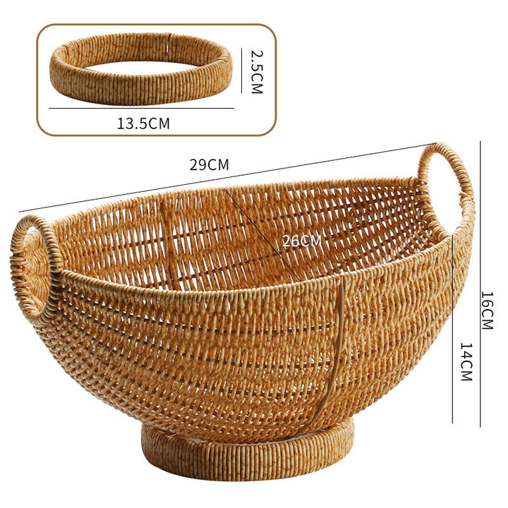 Elegant Woven Fruit Serving Bowl Kalsten