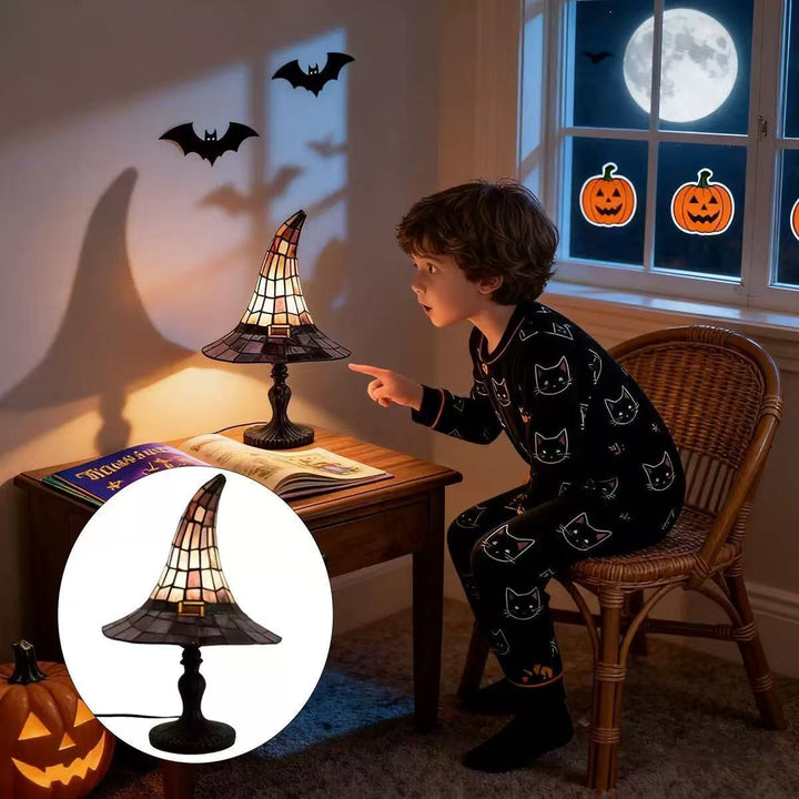 Decorative table lamp in witch hat design Kalsten
