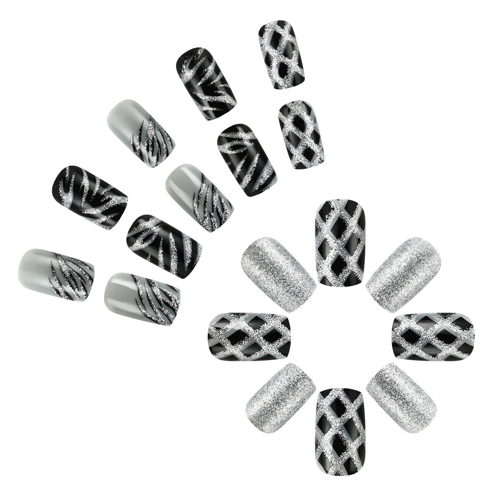 Glamorous Artistic Press-On Nail Set Kalsten