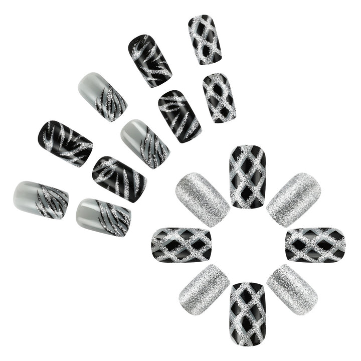 Glamorous Artistic Press-On Nail Set Kalsten