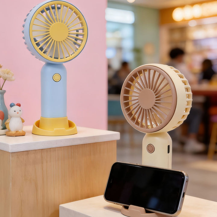 Portable USB Handheld Fan with Continuously Adjustable Air Strength Kalsten