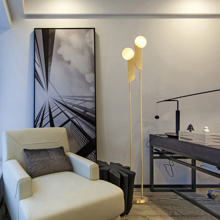 Modern Dual-Head Floor Lamp