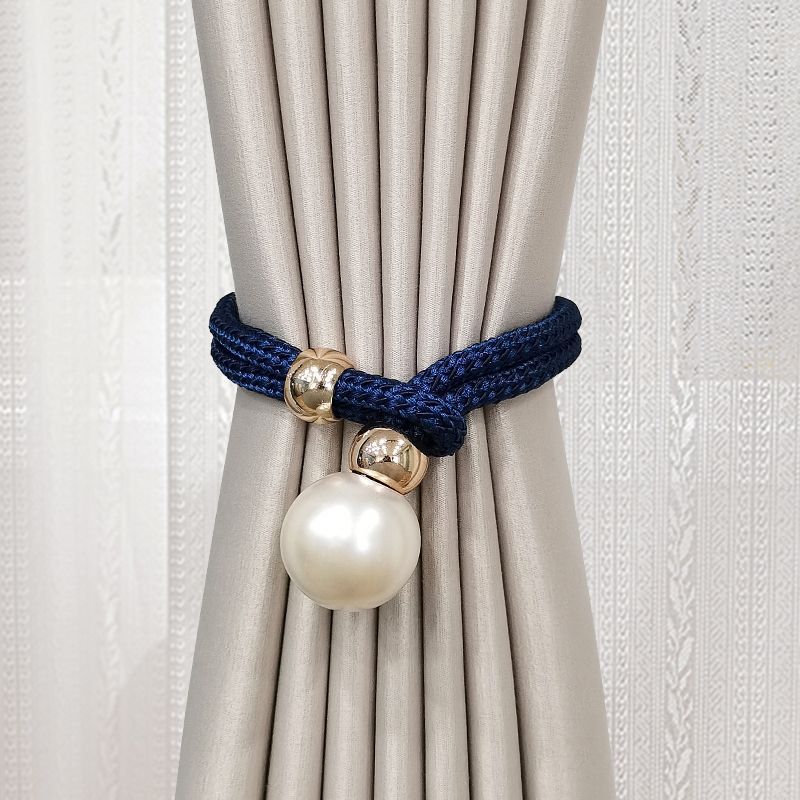 Elegant curtain tieback with decorative pearl Kalsten