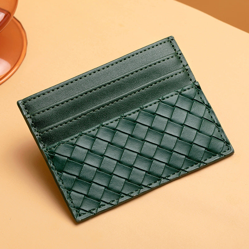 Woven Leather Card Holder Kalsten
