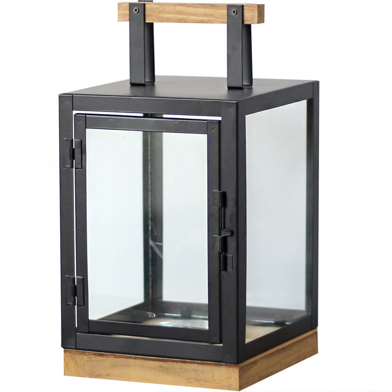 Decorative Lantern with Wooden Handle Kalsten