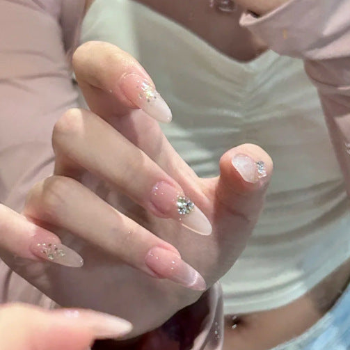Glamorous Rhinestone-Embellished Press-On Nails Kalsten 1787394764