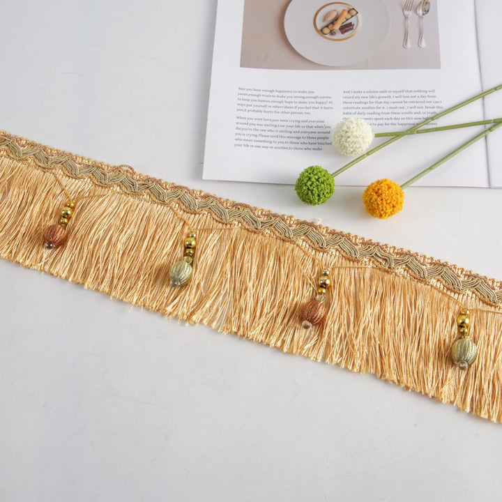Luxury Fringe Braid with Bead Trim Kalsten