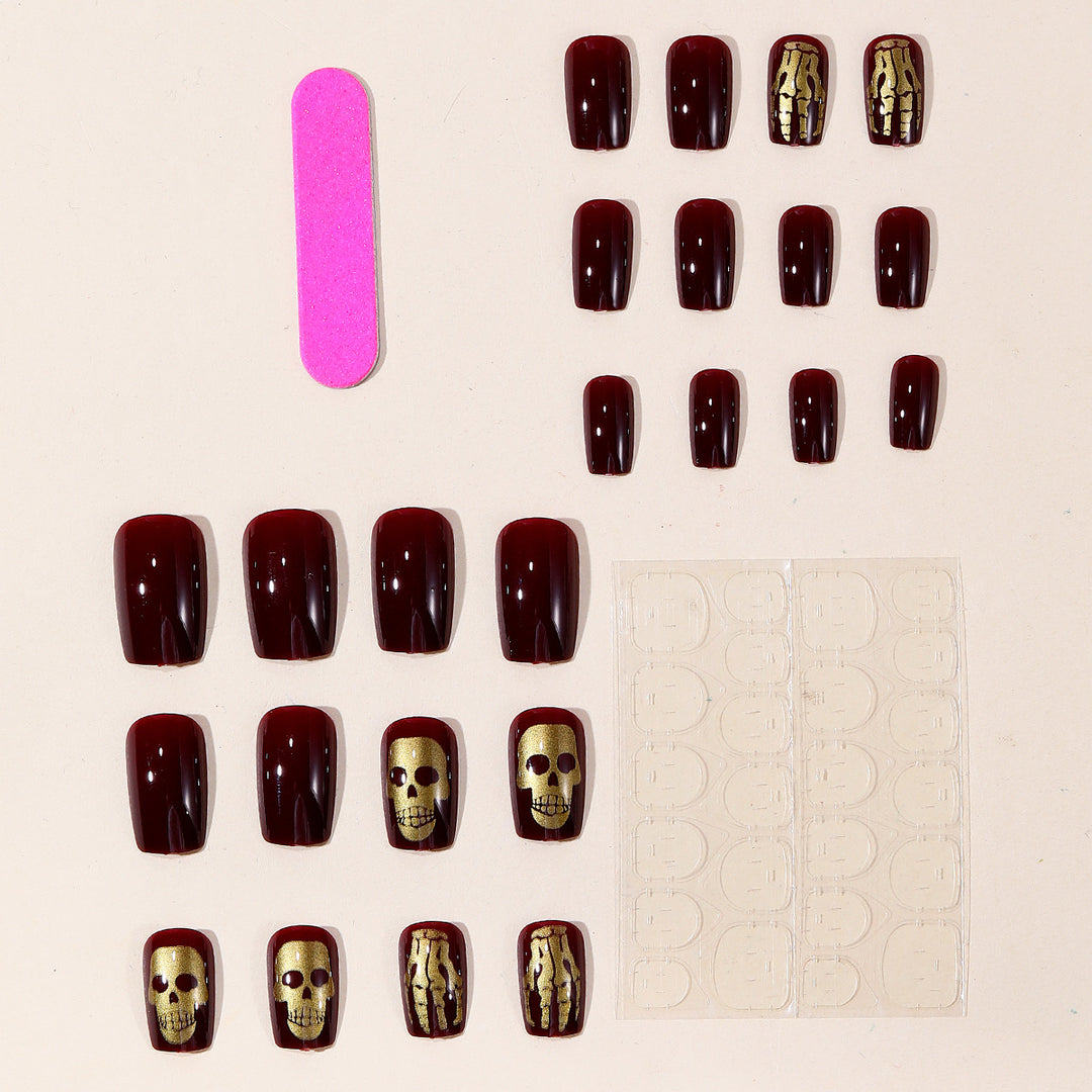 Gothic Skull Nail Art Extensions Kalsten