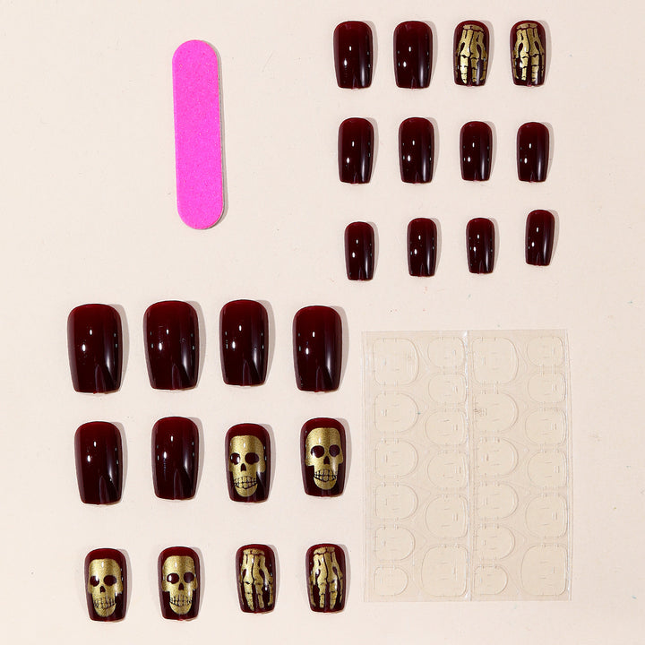 Gothic Skull Nail Art Extensions Kalsten