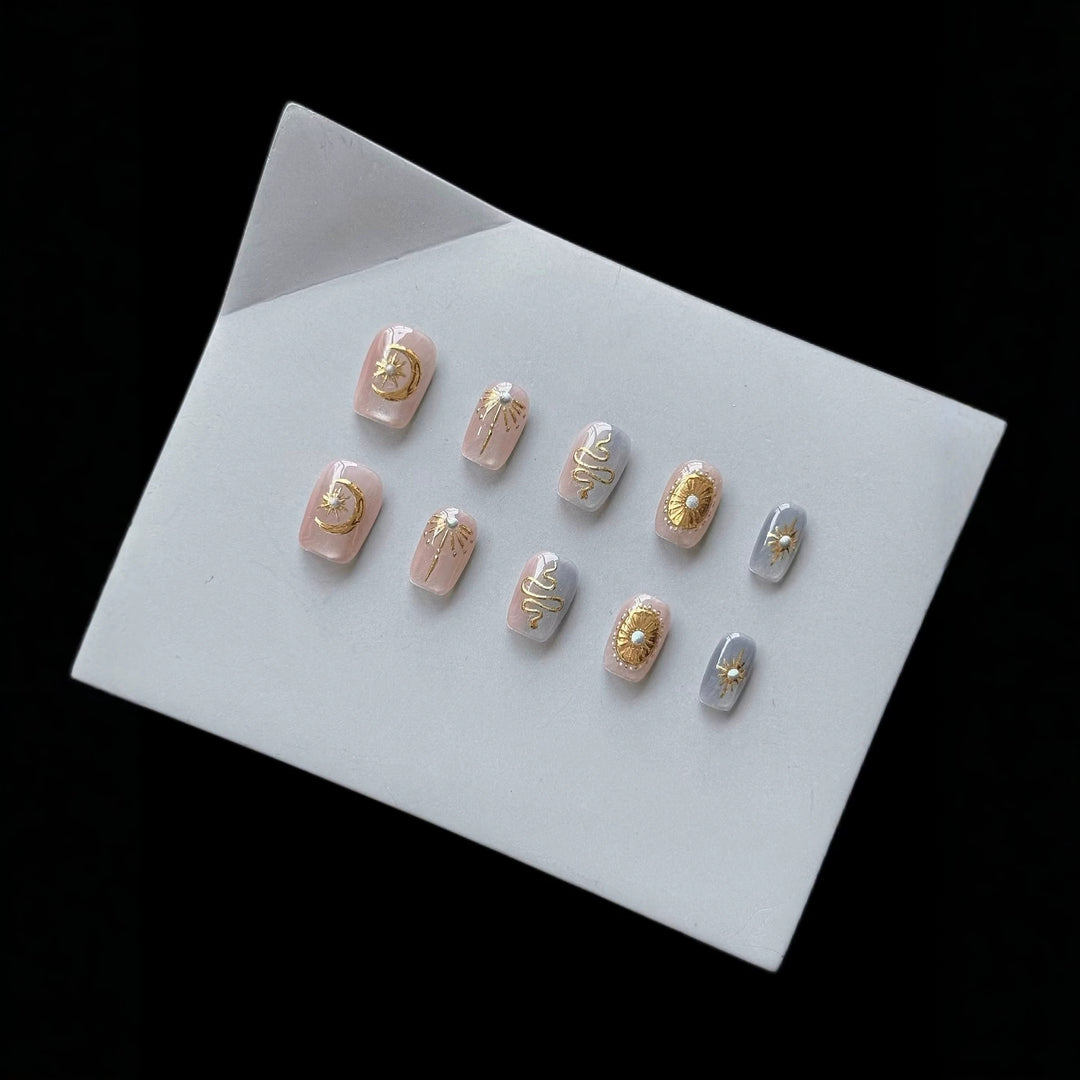 Celestial-Inspired Press-On Nail Set