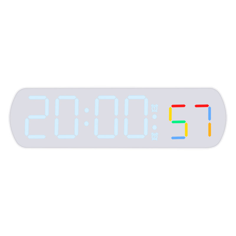 Digital radio alarm clock with multicolored LED display Kalsten