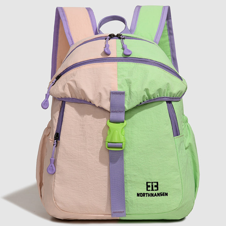 Color-Block Multi-Pocket Backpack Kalsten