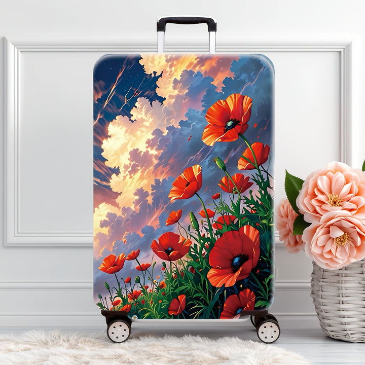 Ladies Hard-shell Suitcase with Floral Art Design Kalsten