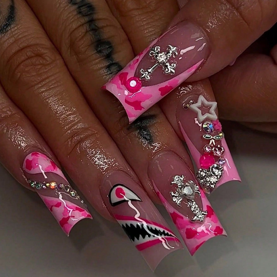 Trendy Artistic Press-On Nail Enhancements Kalsten