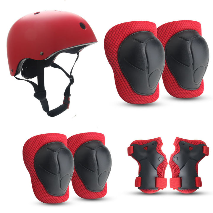 Children's Colorful Safety Helmet and Protective Gear Set Kalsten