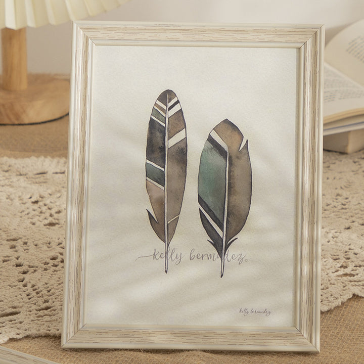 Elegant Feather Art Frame