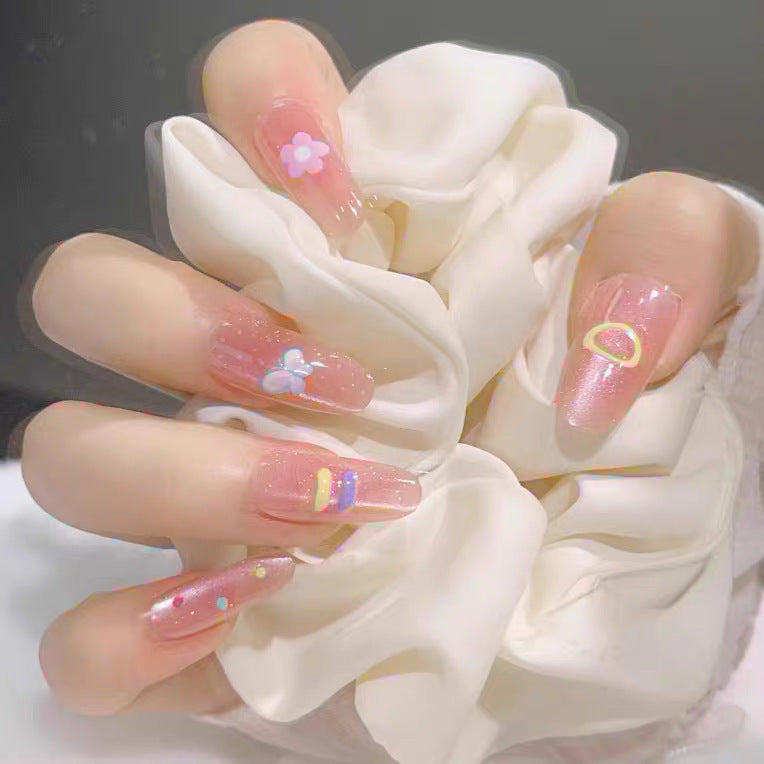 Decorative Character-Themed Press-On Nails with 3D Elements Kalsten