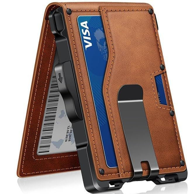 Ultra-Slim RFID-Blocking Cardholder Wallet Kalsten