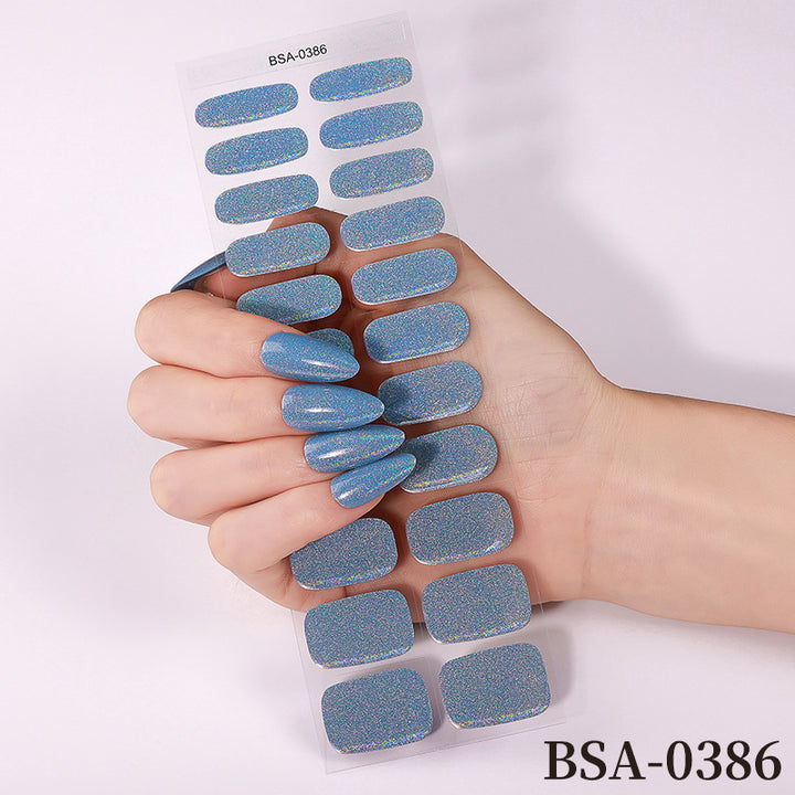 Sparkling Gift-Themed Nail Art Wraps