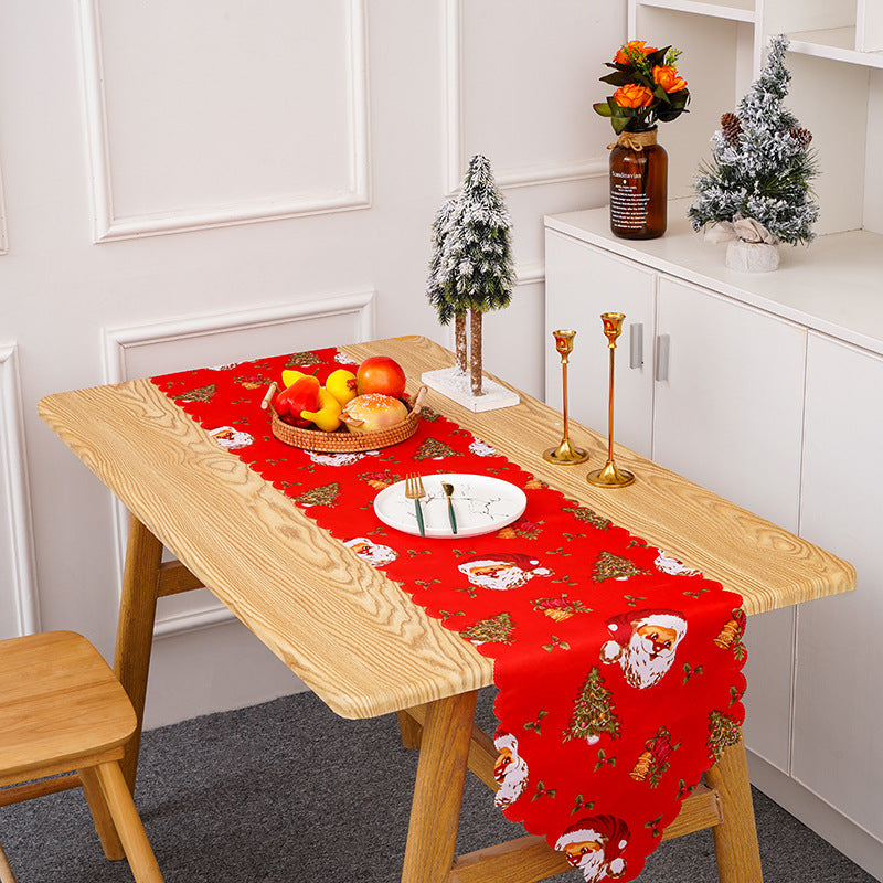 Festive table runner with Christmas motifs Kalsten