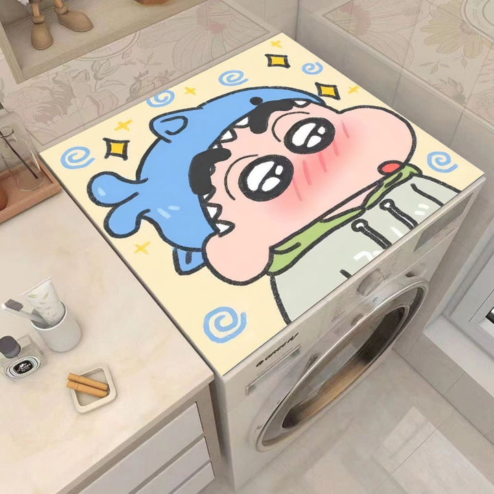 Cartoon Character-Themed Washing Machine Mat