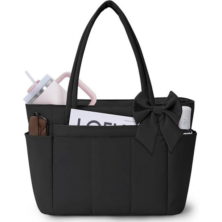 Elegant tote bag with bow design Kalsten