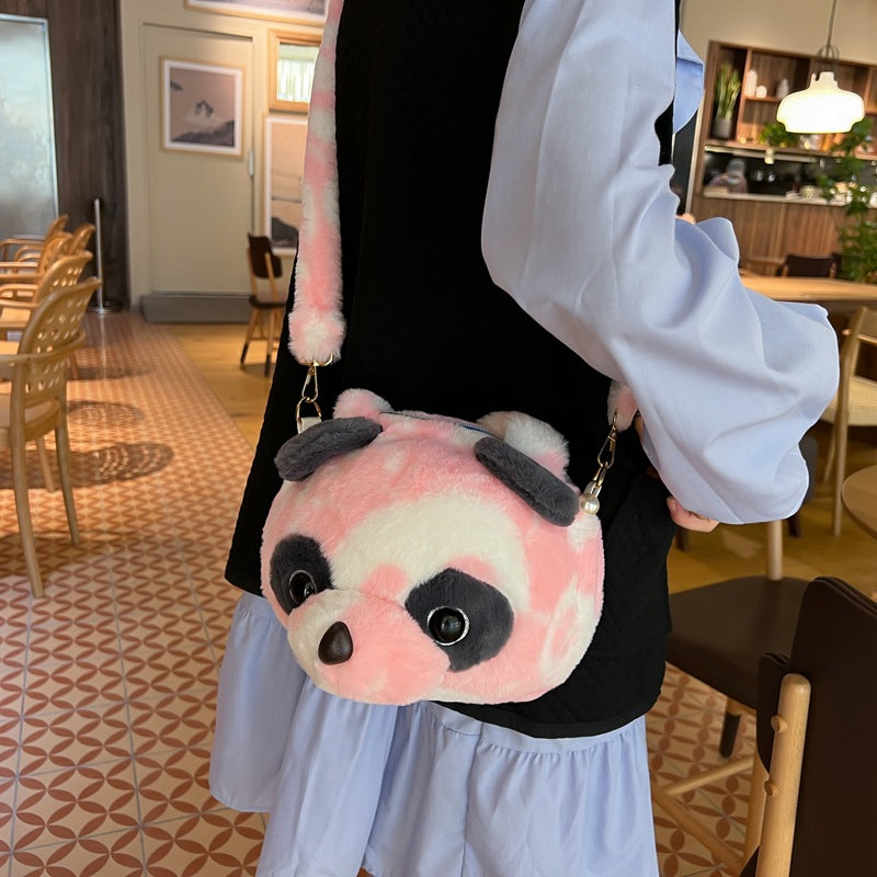 Playful Plush Animal-Themed Handbag