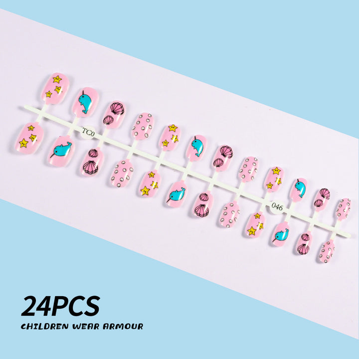 Children's Fun-Themed Press-On Nail Set Kalsten