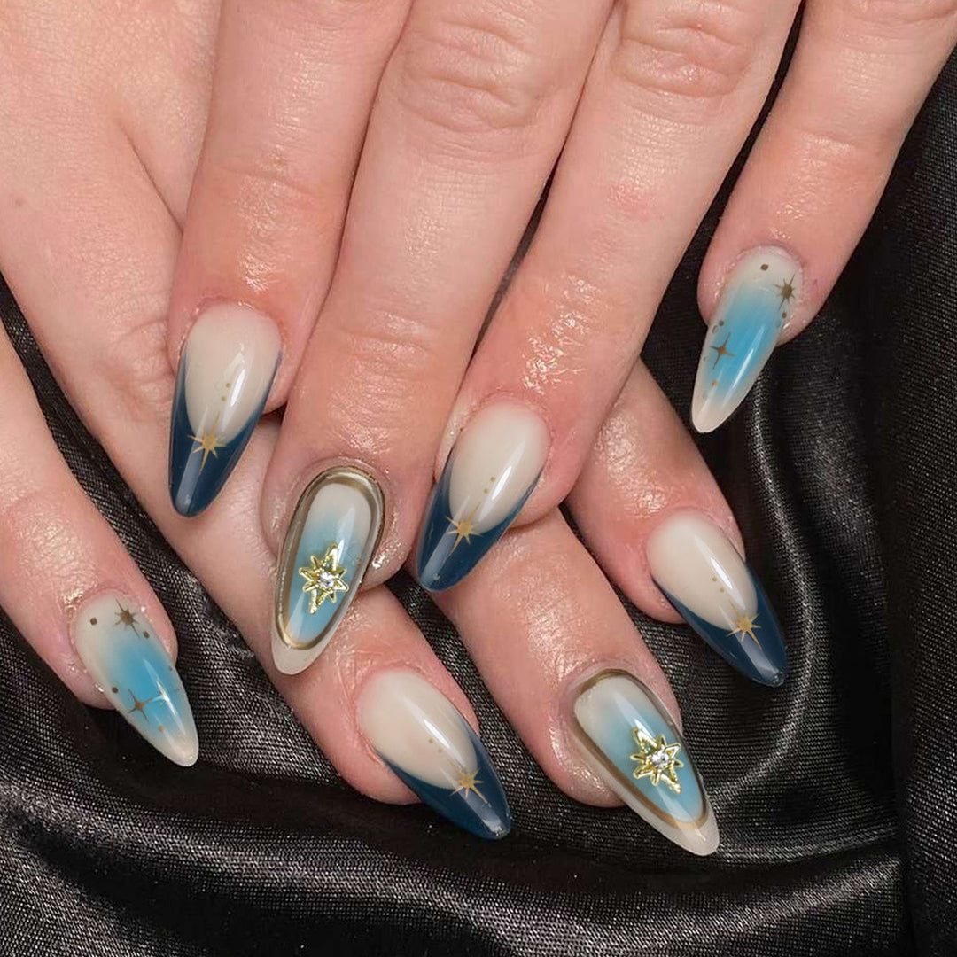 Artistic Ombre Press-On Nail Art Kalsten