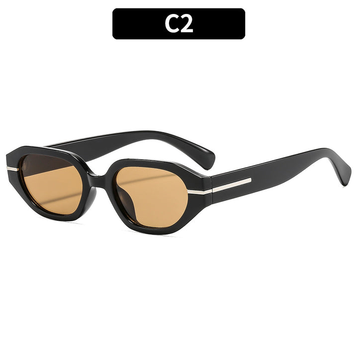Distinctive Geometric Frame Sunglasses
