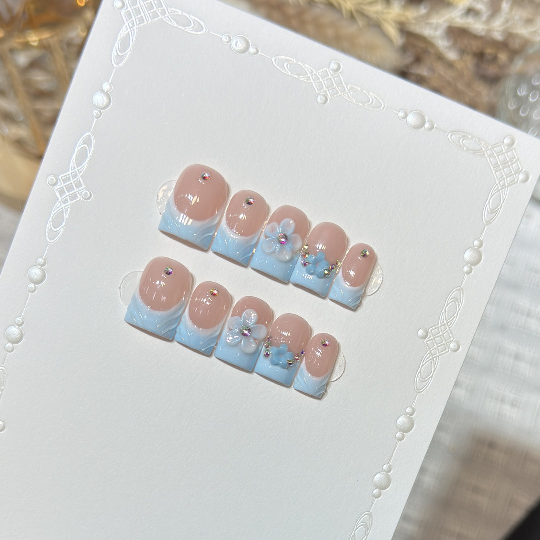 Floral Fantasy Press-On Nail Art Set Kalsten