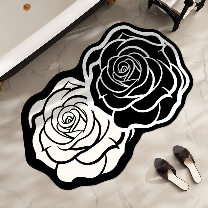 Floral-Inspired Decorative Area Mat