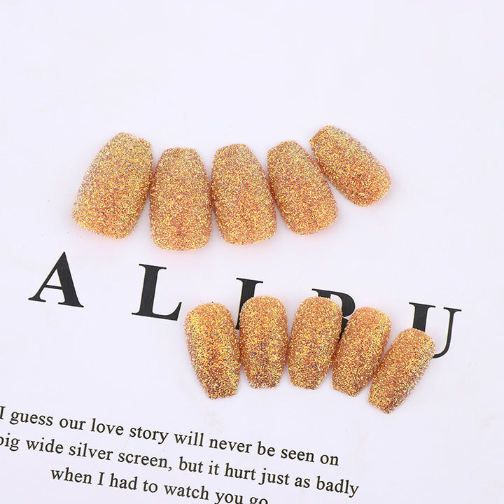 Glittering artificial nails in modern design Kalsten