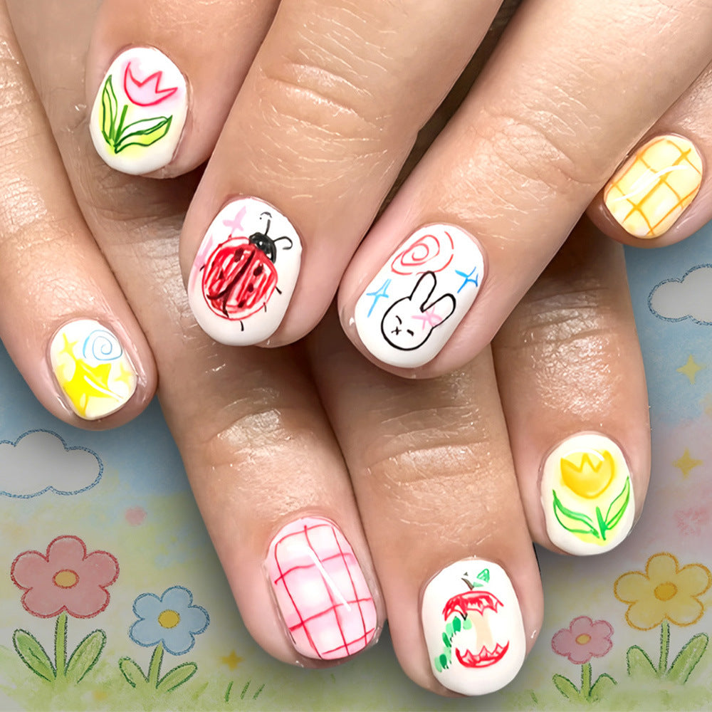 Artistic Illustrated Nail Art Wraps Kalsten